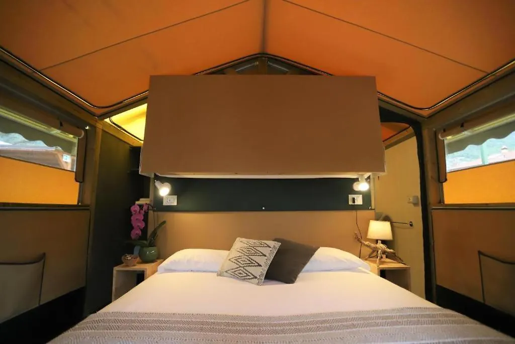 Luxury tent Glamping Camping Rivabella Lecco Italy